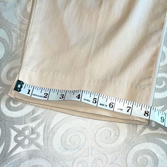 Jones New York Signature stretch fly front crop capri pants w pockets 14 Petite - Picture 5 of 9